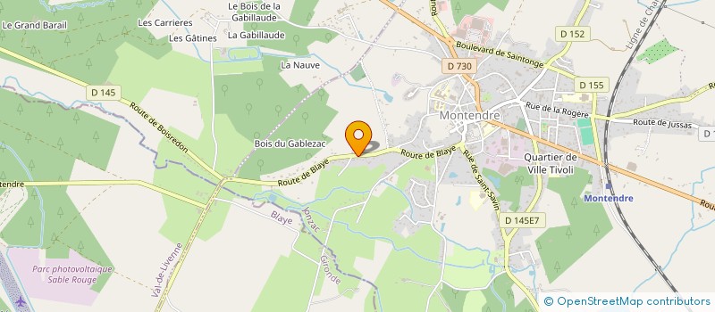 localisation de l'entreprise MONSIEUR ERIC CHAUVIN  MONTENDRE