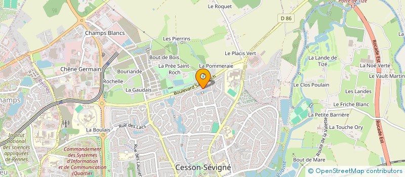 localisation de l'entreprise MONSIEUR ERIC CHAUVIN à CESSON-SEVIGNE