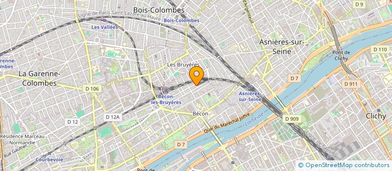 localisation de l'entreprise MONSIEUR ERIC CHAVASSET  COURBEVOIE