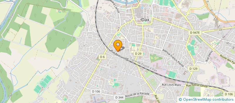 localisation de l'entreprise MONSIEUR ERIC CHAVIGNY  DAX