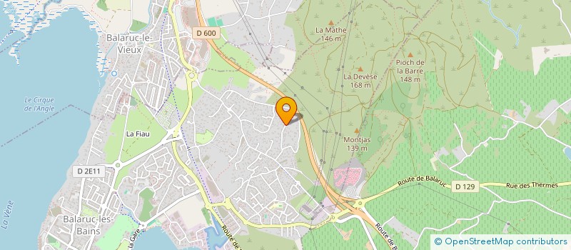 localisation de l'entreprise MONSIEUR ERIC CHAZALON  BALARUC-LES-BAINS