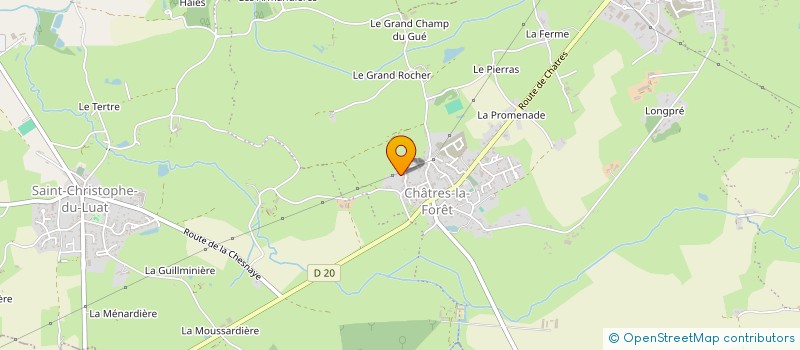 localisation de l'entreprise MONSIEUR ERIC CHEMINEAU  EVRON