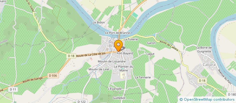 localisation de l'entreprise MONSIEUR ERIC CHENARD  BRANNE