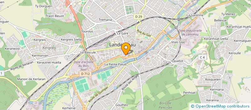 localisation de l'entreprise MONSIEUR ERIC CHENU  LANDERNEAU