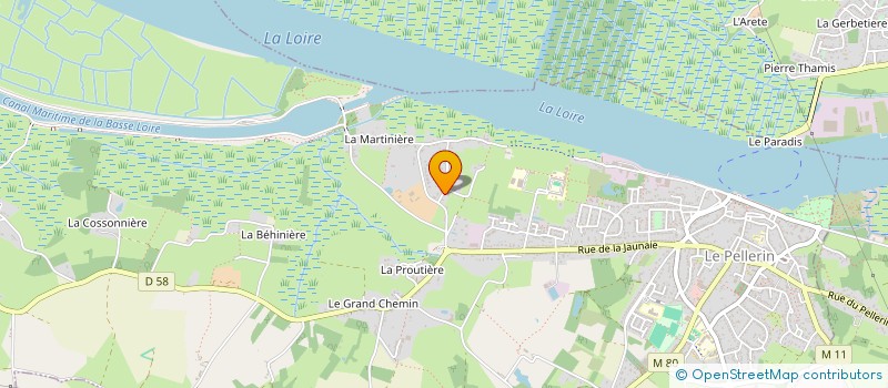 localisation de l'entreprise MONSIEUR ERIC CHESNAIS  LE PELLERIN