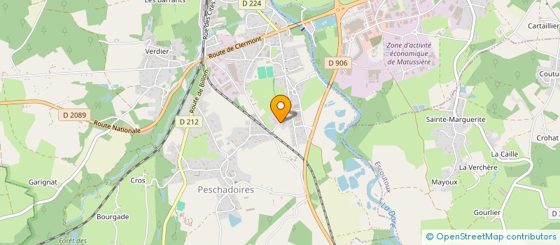 localisation de l'entreprise MONSIEUR ERIC CHEVALEYRE  PESCHADOIRES