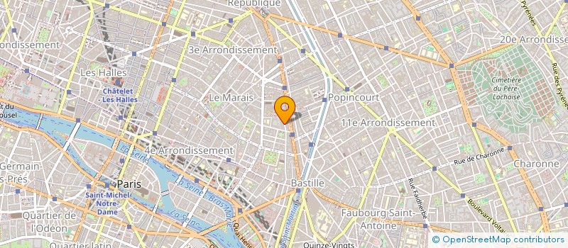 localisation de l'entreprise MONSIEUR ERIC CHEVREUX  PARIS