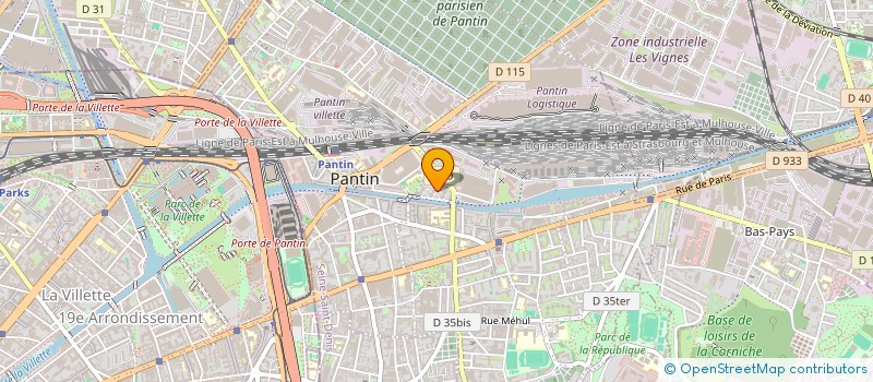 localisation de l'entreprise MONSIEUR ERIC CHHIM  PANTIN