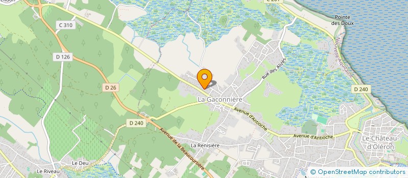 localisation de l'entreprise MONSIEUR ERIC CHOMBEAU  LE CHATEAU-D'OLERON