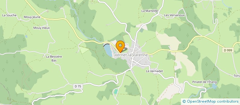 localisation de l'entreprise MONSIEUR ERIC CHOSSIERE  LE VERNET-CHAMEANE