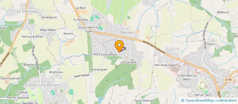 localisation de l'entreprise MONSIEUR ERIC CHOURAQUI  PLEUVEN