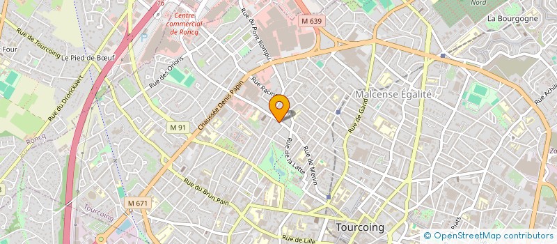 localisation de l'entreprise MONSIEUR ERIC CHRISTIAENS  TOURCOING