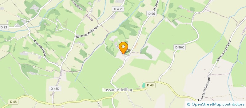 localisation de l'entreprise MONSIEUR ERIC CIEUTAT  LUSSAN-ADEILHAC