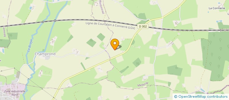 localisation de l'entreprise MONSIEUR ERIC CISSE  MELLERAY