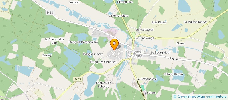 localisation de l'entreprise MONSIEUR ERIC CLAEYS  VERNOU-EN-SOLOGNE