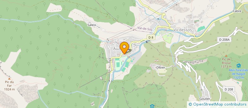 localisation de l'entreprise MONSIEUR ERIC CLAUSTRES à AUZAT