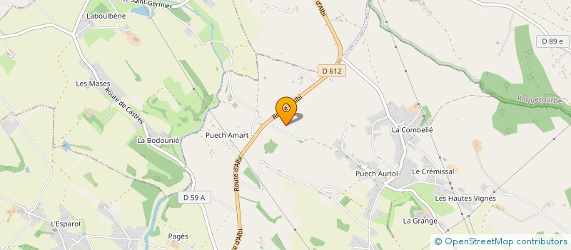 localisation de l'entreprise MONSIEUR ERIC CLAUZEL  CASTRES