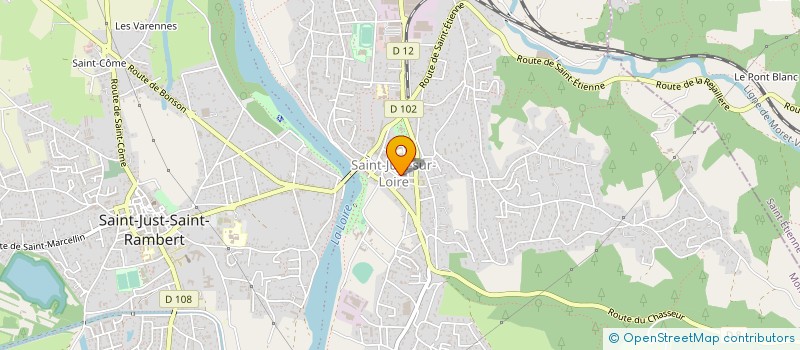 localisation de l'entreprise MONSIEUR ERIC CLAVELLOUX  SAINT-JUST-SAINT-RAMBERT