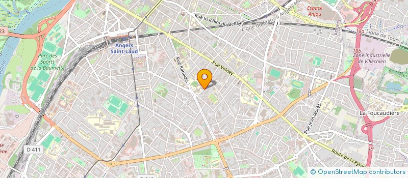 localisation de l'entreprise MONSIEUR ERIC CLAVEREAU à ANGERS