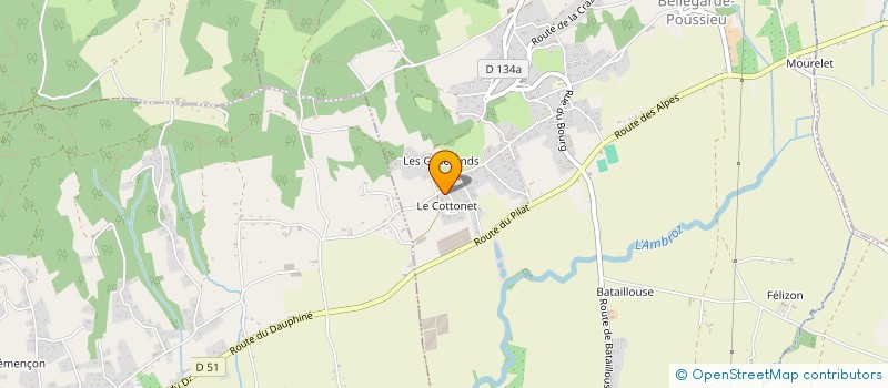 localisation de l'entreprise MONSIEUR ERIC CLEMARON  BELLEGARDE-POUSSIEU