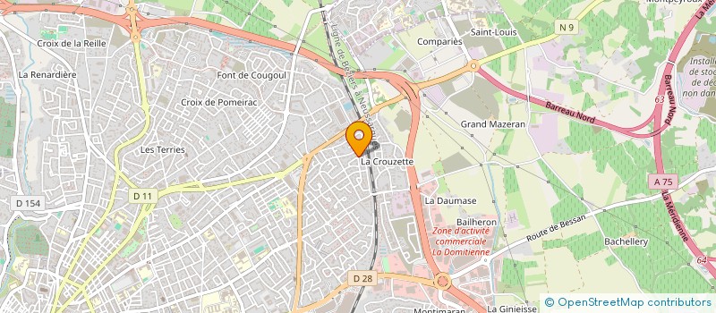 localisation de l'entreprise MONSIEUR ERIC CLEMENCEAU  BEZIERS