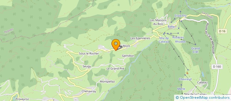 localisation de l'entreprise MONSIEUR ERIC COHENDET  MANIGOD