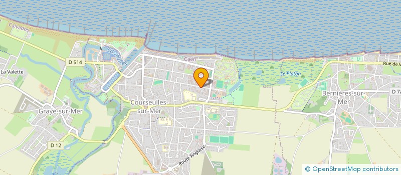 localisation de l'entreprise MONSIEUR ERIC COLLET  COURSEULLES-SUR-MER