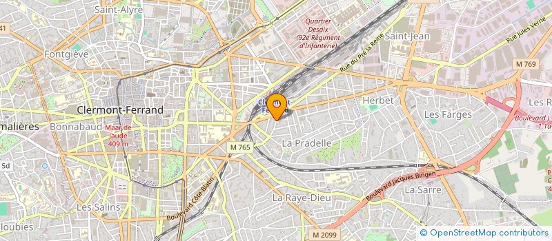 localisation de l'entreprise MONSIEUR ERIC COLLET  CLERMONT-FERRAND