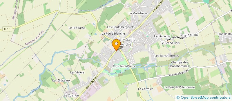 localisation de l'entreprise MONSIEUR ERIC COMTE à CLERY-SAINT-ANDRE