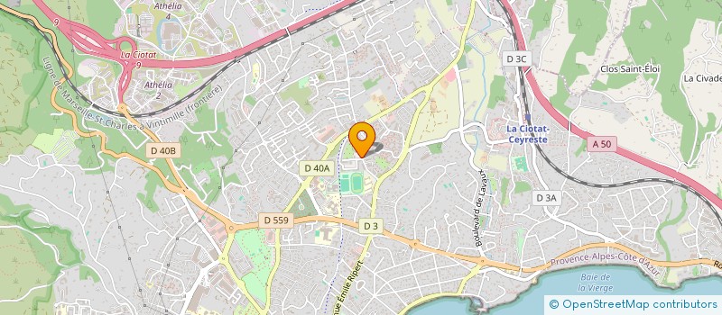 localisation de l'entreprise MONSIEUR ERIC CONIGLIO  LA CIOTAT