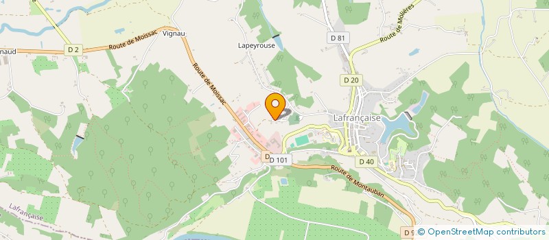 localisation de l'entreprise MONSIEUR ERIC CONTE  LAFRANCAISE