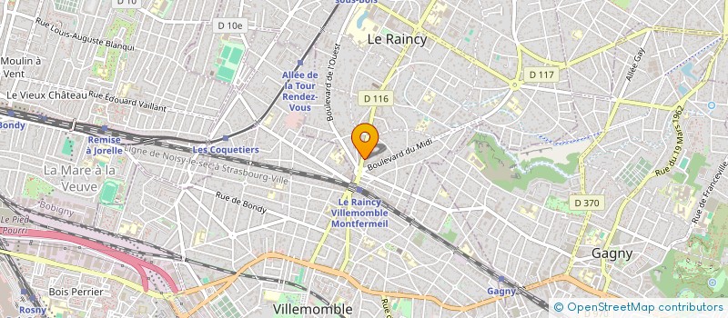 localisation de l'entreprise MONSIEUR ERIC COQUILLARD à LE RAINCY