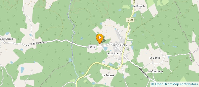 localisation de l'entreprise MONSIEUR ERIC CORDIER  ST GERY