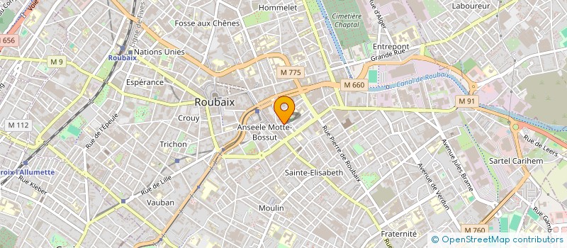 localisation de l'entreprise MONSIEUR ERIC CORDONNIER  ROUBAIX