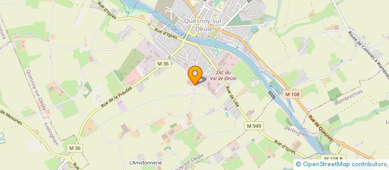 localisation de l'entreprise MONSIEUR ERIC CORMONT à QUESNOY-SUR-DEULE