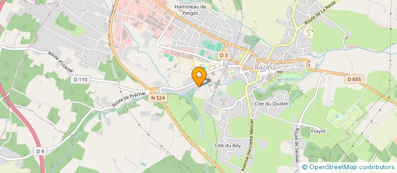 localisation de l'entreprise MONSIEUR ERIC CORRADI  BAZAS