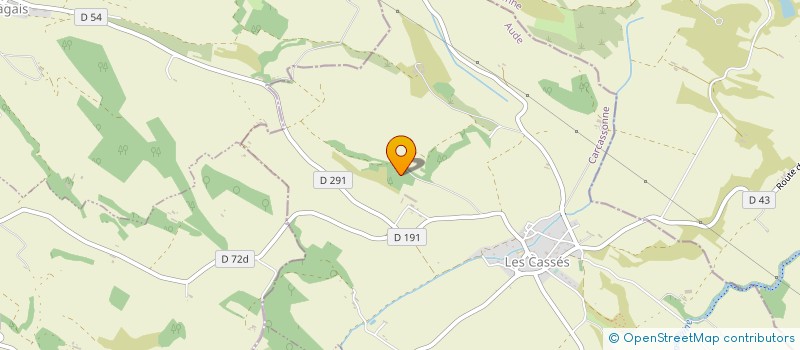 localisation de l'entreprise MONSIEUR ERIC COSTET  LES CASSES