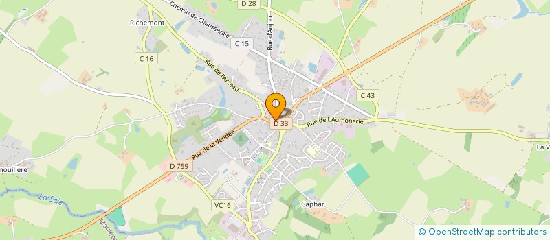localisation de l'entreprise MONSIEUR ERIC COUCHARD à NUEIL-LES-AUBIERS