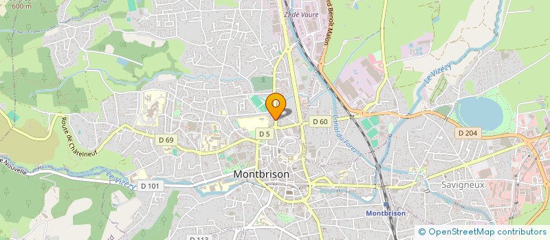 localisation de l'entreprise MONSIEUR ERIC COUCHAUD  MONTBRISON