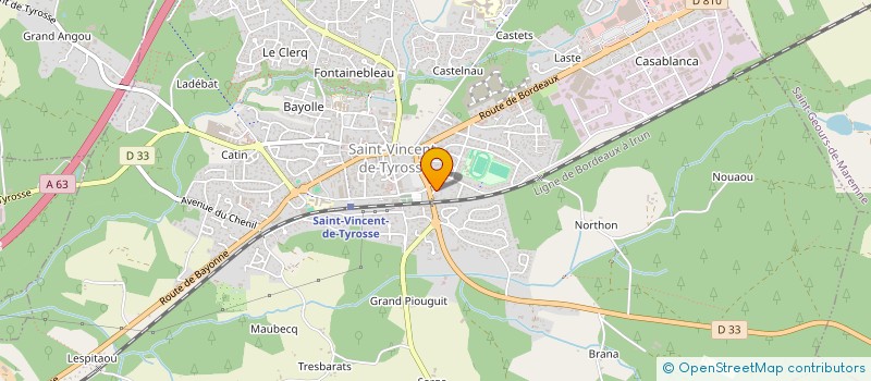 localisation de l'entreprise MONSIEUR ERIC COUCHOURON  ST-VINCENT-DE-TYROSSE