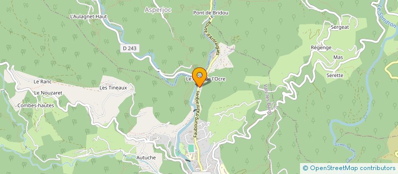 localisation de l'entreprise MONSIEUR ERIC COUDENE  VALS-LES-BAINS