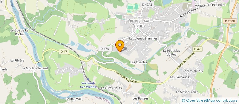 localisation de l'entreprise MONSIEUR ERIC COUDERT à VERNEUIL-SUR-VIENNE