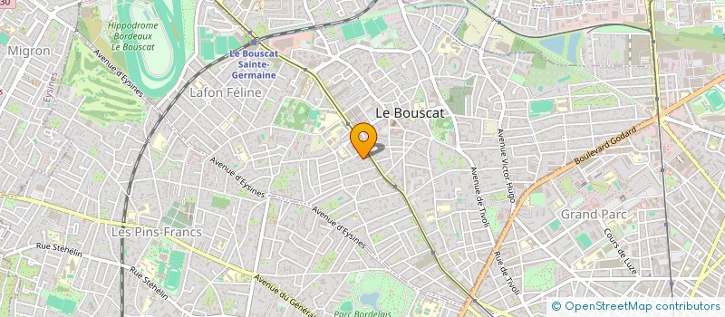 localisation de l'entreprise MONSIEUR ERIC COUGET à LE BOUSCAT