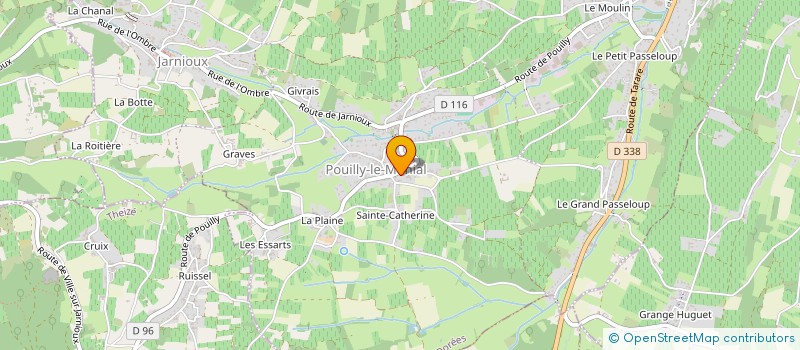 localisation de l'entreprise MONSIEUR ERIC COULET à PORTE-DES-PIERRES-DOREES