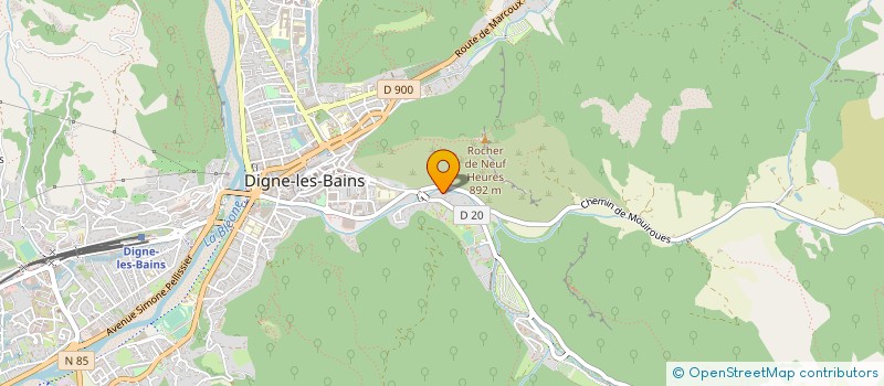 localisation de l'entreprise MONSIEUR ERIC COULLET à DIGNE-LES-BAINS