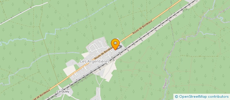 localisation de l'entreprise MONSIEUR ERIC COURBIN  BIGANOS