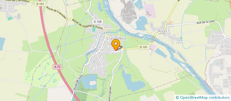 localisation de l'entreprise MONSIEUR ERIC COURBON  CRAINTILLEUX