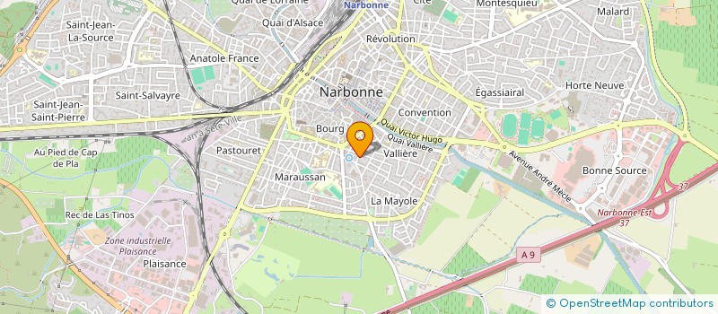 localisation de l'entreprise MONSIEUR ERIC COURCELLE à NARBONNE