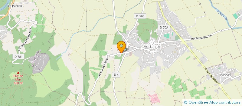 localisation de l'entreprise MONSIEUR ERIC COURCHINOUX  VERTAIZON