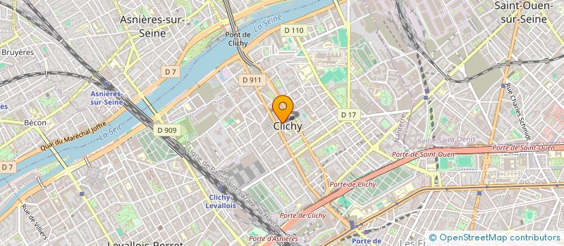 localisation de l'entreprise MONSIEUR ERIC COURTAULT  CLICHY